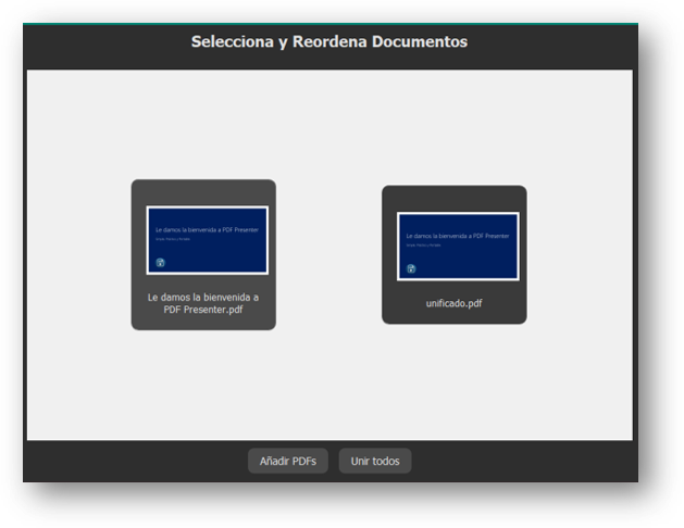 Selección de documentos